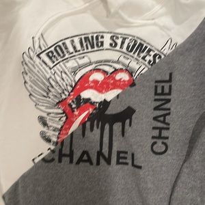 Rolling Stones Chanel hoodie custom made AMAZING HOLIDAY GIFT